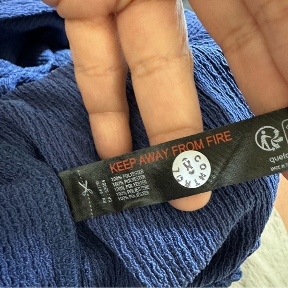 FREE PEOPLE “ Venus One Piece” women’s butterfly sleeve jumpsuit in blue XS nwt - Picture 10 of 13